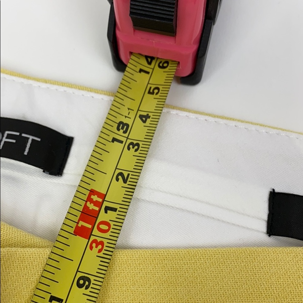 LOFT Marisa Yellow Trouser Cropped Work Pants 14 - Picture 10 of 10
